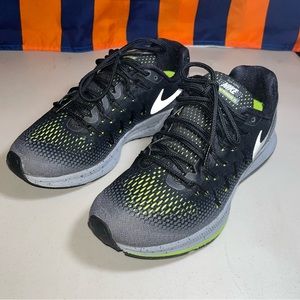 Nike Air Zoom Pegasus 33 Shield Black Silver 849567-001 women’s SIZE 8 running